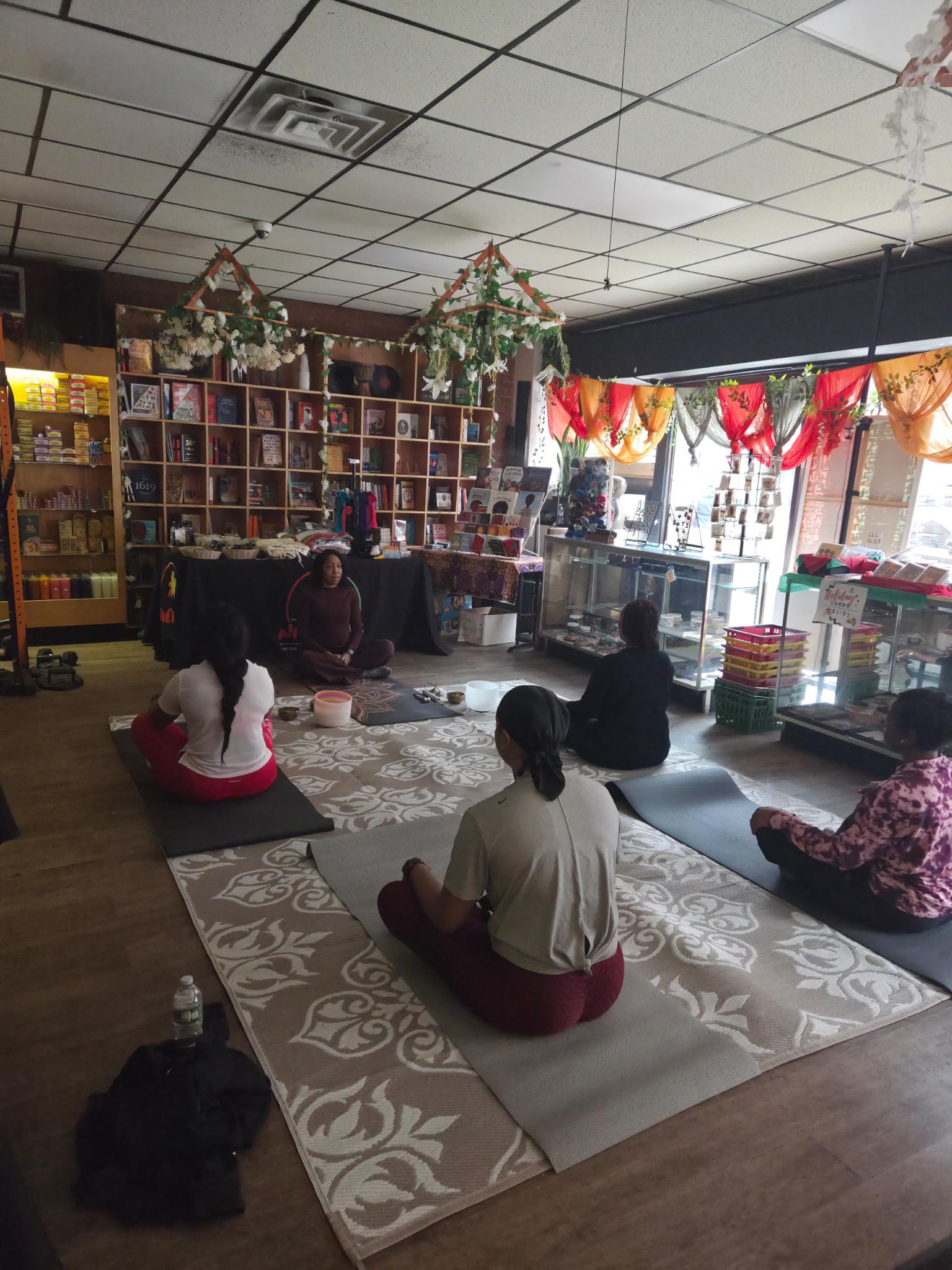 Sound bath and meditation workshop at Nicholas Brooklyn